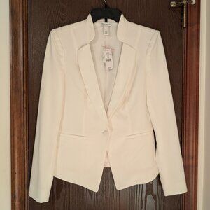 White House Black Market White Blazer Size 4 Please Read!